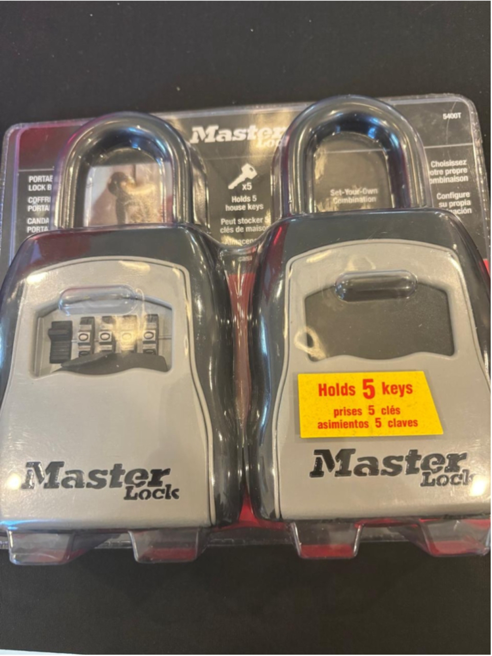 Master Lock 5400T Portable Combination Key Lock Box 2 Pack New Sealed #S51
